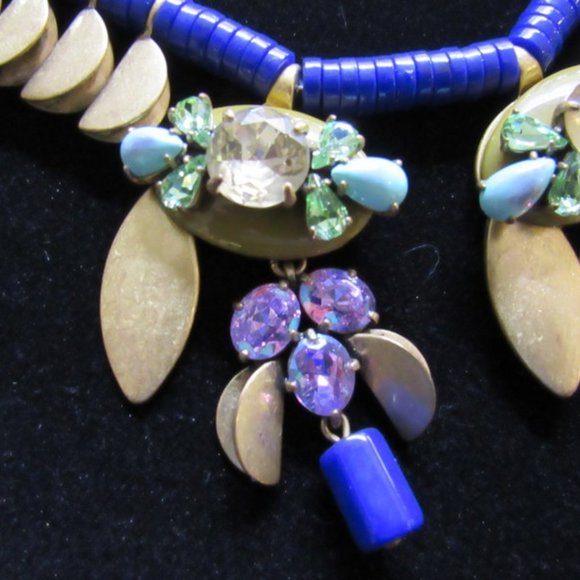 J CREW FAN BEADED STATEMENT NECKLACE - Picture 6 of 8